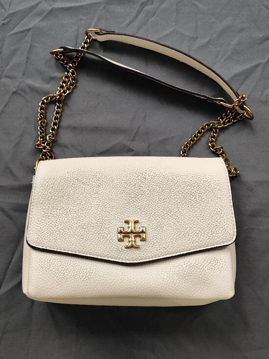 Handbags - Tory Burch Kira Series White Flap Chain Bag